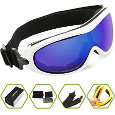 TOREGE Motocycle Motocross Bike Off-Road Dust-proof UV 400 Protective Outdoor Tactical Goggles Eyewear With Revo Anti-fog Lens TG02 - B01EBS6XGQ